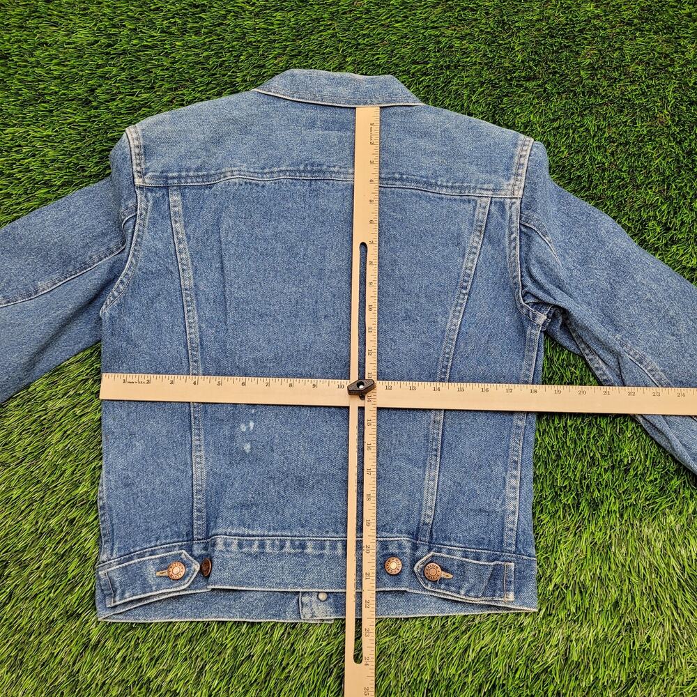 Vintage Calvin-Klein Denim Jacket Womens Small 18x21 Blue - Picture 4 of 15